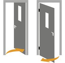 Foaie de ușă Porta Doors Bristol plină albă 203x64,4x4 cm stânga-thumb-2