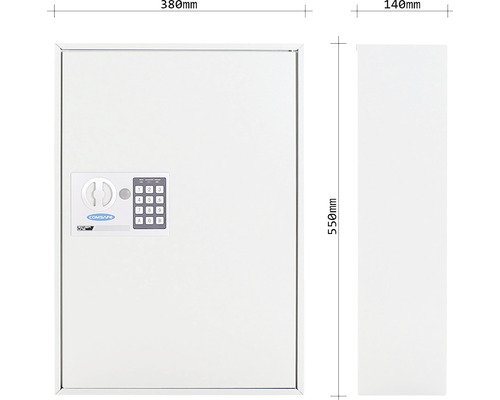 Dulap arme cu închidere electronică, dimensiuni 550 x 380 x 140 milimetri