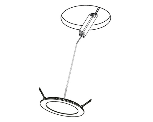 Schema spotului încastrat cu LED
