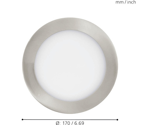 Spot LED încastrat rotund, diametru 170 milimetri