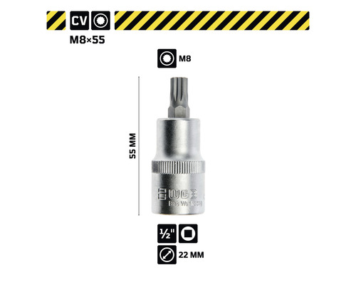 Cheie tubulară Eugen Werkzeug Torx interior M8 x 55 milimetri