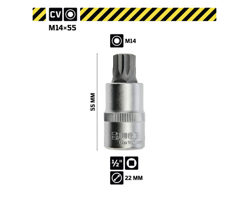 Cheie tubulară M14 x 55 milimetri