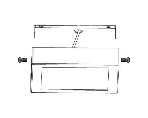Lumină LED cu număr de casă cu material de montare