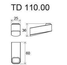 Desen tehnic al produsului cu dimensiuni.