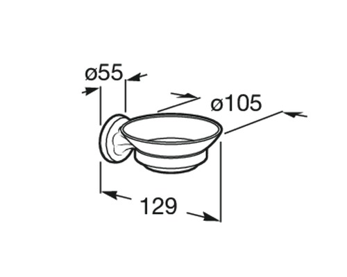Desen tehnic suport săpun cu dimensiuni