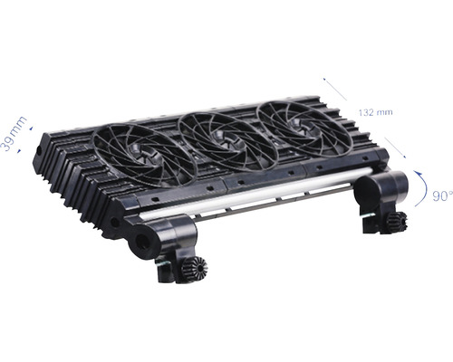 Răcitor de acvariu cu trei ventilatoare pentru răcirea acvariilor