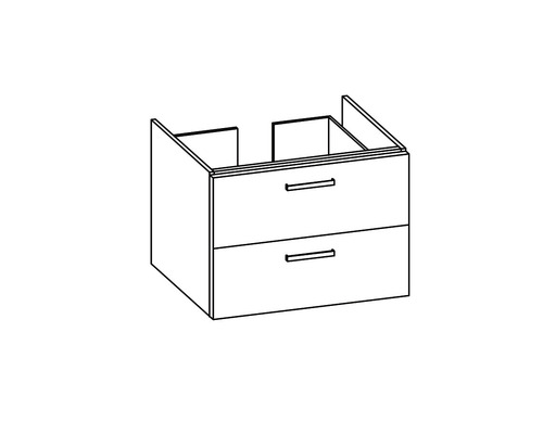 Dulap inferior pentru lavoar cu două sertare