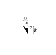 Desen tehnic al unei baghete decorative cu dimensiuni