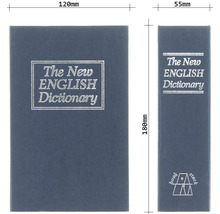 Seifă carte cu dimensiunile de 120 mm x 180 mm x 55 mm