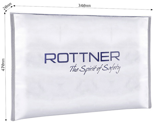 Husă documente Rottner, 340 x 470 milimetri, pentru protecția documentelor importante