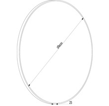 Oglindă baie cu LED Cordia Round Line Ø80 cm ramă neagră IP 44