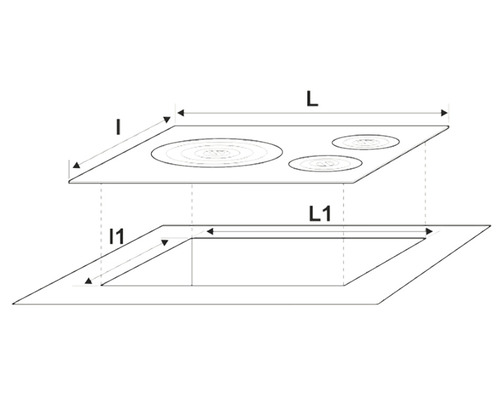 Schema dimensiunilor plitei încorporabile