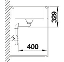 Desen cu chiuvetă și dimensiuni
