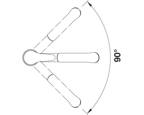 Afișare unghi de 90 de grade