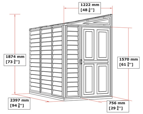 Dimensiunile unei magazii de scule