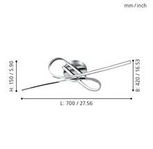 Dimensiunile unei lămpi de tavan