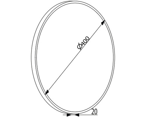 Disc rotund cu diametrul de 400 mm și grosimea de 20 mm