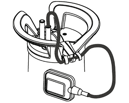 Desen al unei pompe de apă cu flotor