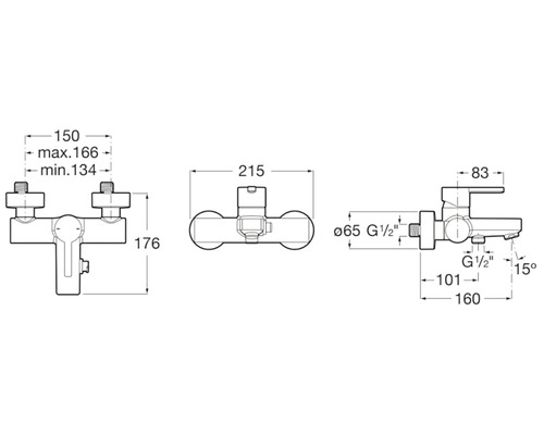 Desen tehnic al unei armături cu dimensiuni