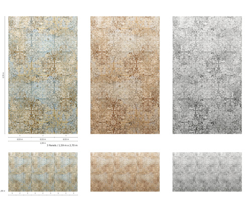 Mai multe panouri cu decor pentru perete și tavan