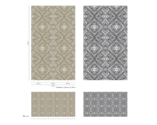 Model de tapet cu romburi geometrice și aspect de marmură