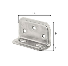 Conector unghiular cu dimensiuni