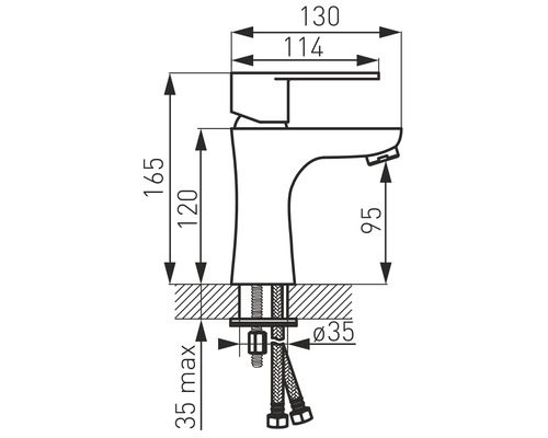 Desen tehnic al unei baterii cu dimensiuni