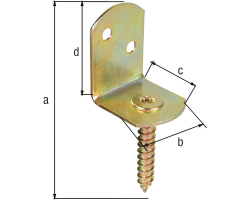 Conector unghiular cu șurub pentru îmbinări din lemn
