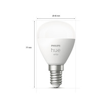 Bec Philips Hue, dimensiuni 45 x 77 milimetri