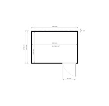 Căsuță de grădină Cubo 3 cu podea 337x234 cm, antracit-thumb-17