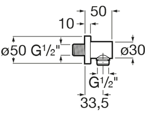 Desen tehnic al unei conexiuni cu dimensiuni