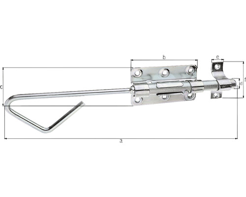 Zăvor metalic cu dimensiuni pentru proiecte de bricolaj