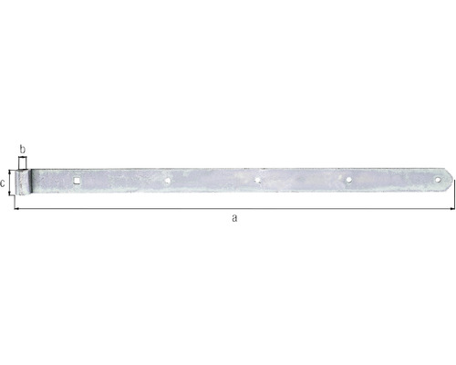 Bara dreaptă pentru poartă cu găuri pentru fixare