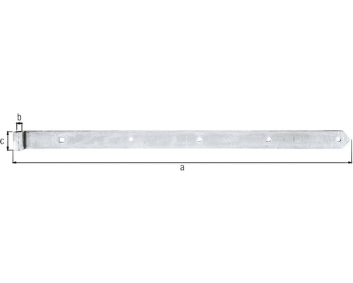 Bandă de balama pentru fixarea porților și a ușilor