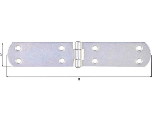 Bandă de balama cu orificii de fixare