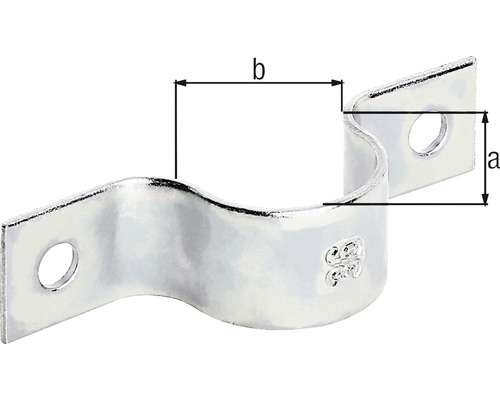 Colier de țeavă cu dimensiunile a și b