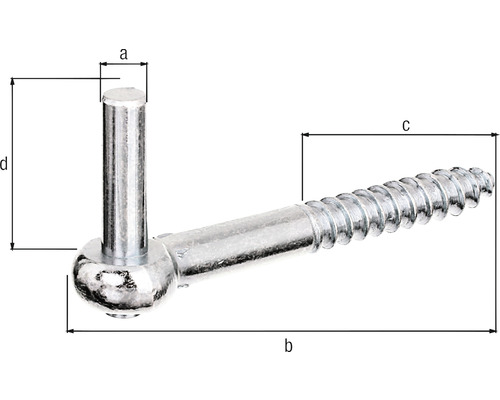 Șurub metalic cu ochet și dimensiuni