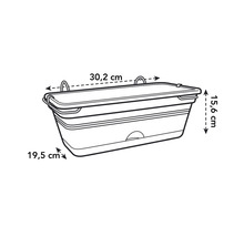 Desenul unei jardiniere cu dimensiuni.