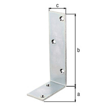 Conector unghiular cu dimensiunile a, b și c