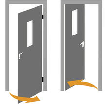 Foaie de ușă Classen N1 gri mat MDF 203,5x64,4 cm dreapta-thumb-2