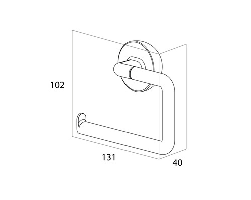 Dimensiunile unui suport pentru hârtie igienică