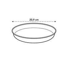 Farfurie ghiveci Elho Loft plastic Ø 20,4 cm H 2,9 cm verde fistic
