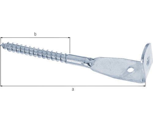 Conector unghiular cu șurub și dimensiuni