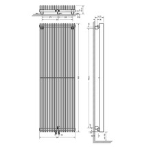 Radiator / Calorifer decorativ Schulte London 1800x595 mm alb alpin