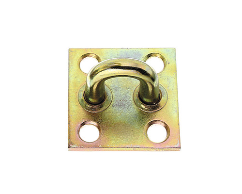 Placă metalică cu cârlig cu patru găuri de fixare