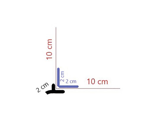 Imagine cu o garnitură cu dimensiunile de 10 cm și 2 cm