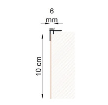 Profil THERMOPAN PVC cu plasă și bandă de etanșare 6x2400 mm-thumb-1