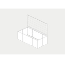 Schiță a unei cutii de grădină deschise pentru exterior