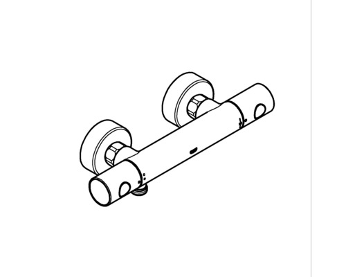 Desen cu robinet de duș pentru montare pe perete