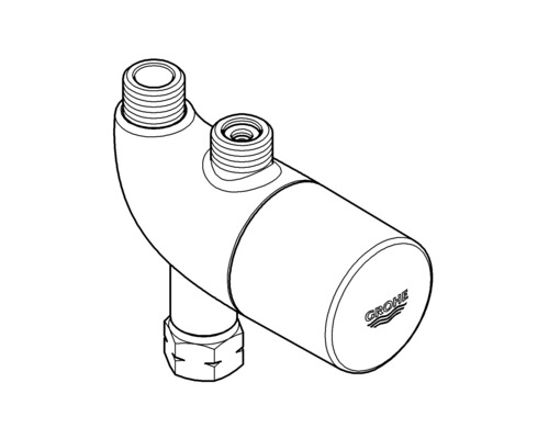 Sifon chiuvetă cu logo Grohe